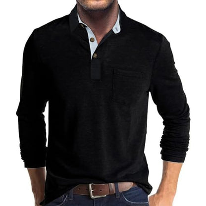 Envmb Herre Polo T-shirt Langærmet Med Lomme
