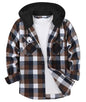 ZITY Herre Skjorte Flannel Hoodie Casual Langærmet
