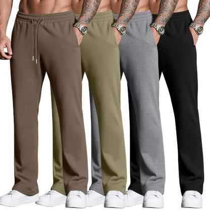 Neer Herre Sweatpants Baggy Letvægt 4-Pak DG-Neer-12674