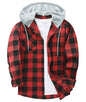 ZITY Herre Skjorte Flannel Hoodie Casual Langærmet