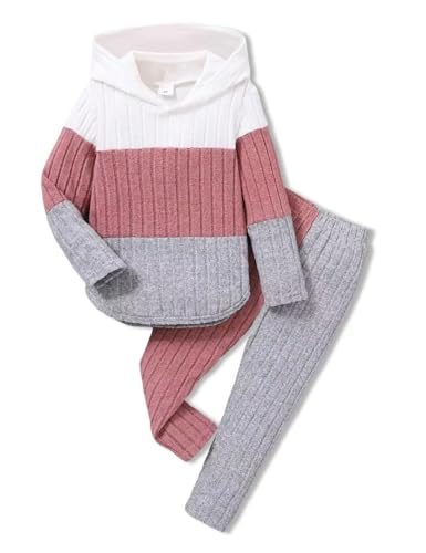 Pige Tøjsæt Hættetrøje Sweatshirt Leggings Efterår Vinter