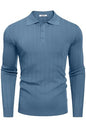 COOFANDY Herre Poloshirt Strik Langærmet Ztj009471