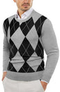 COOFANDY Herre Striktrøje Crew Neck Langærmet Slim Fit