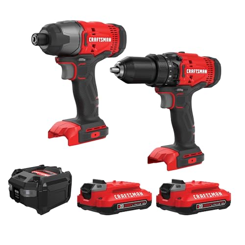 CRAFTSMAN V20 Boremaskine Og Slagskruetrækker Sæt CMCK200C2