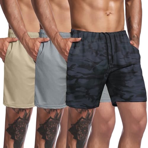 COOFANDY Herre Træningsshorts Mesh Athletic Letvægt