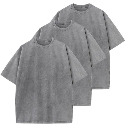 Herre T-shirt Oversized Bomuld Casual Kortærmet