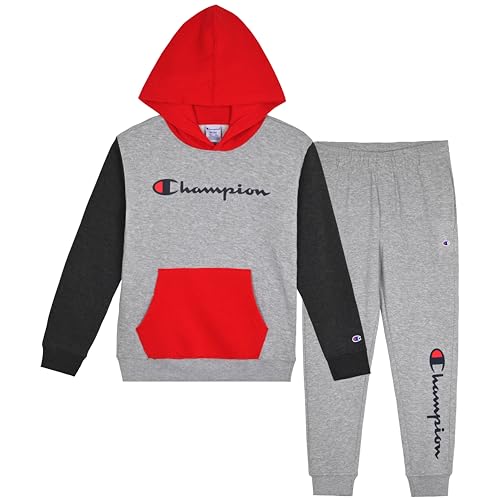 Champion Drenge Joggersæt Fleece Hættetrøje og Sweatpants BCMPJOGSET2PC