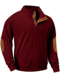 JMIERR Herre Sweatshirt Fløjl Quarter Button Pullover