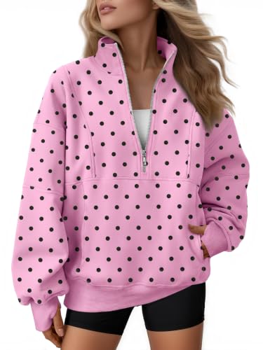 AUTOMET Quarter Zip Fleece Sweatshirt til Kvinder