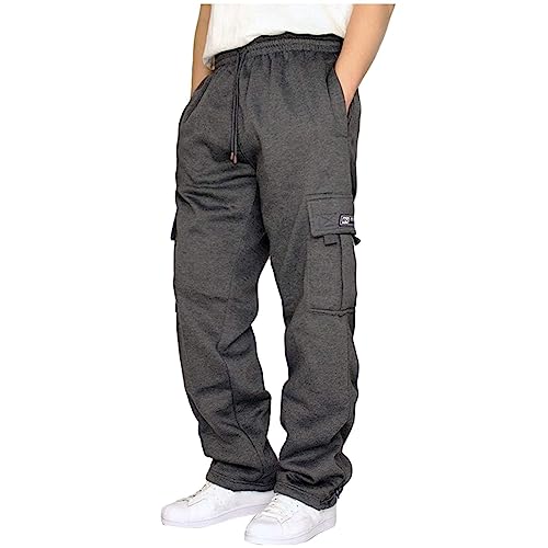 Herre Joggingbukser Cargo Fleece Løstsiddende