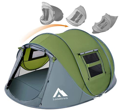 Londtren Pop-up Camping Telt 4 Personer GETIEN-Y-0307-41