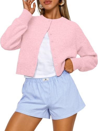 Trendy Queen Cropped Cardigan Trøje til Kvinder Trd688