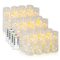 Flammefri LED Stearinlys med Timer og Lyskæde 5 Stk.