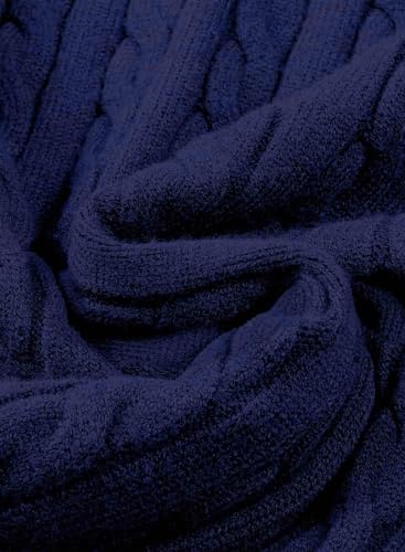 JMIERR Herre Striktrøje Kabelstrik Langærmet Pullover