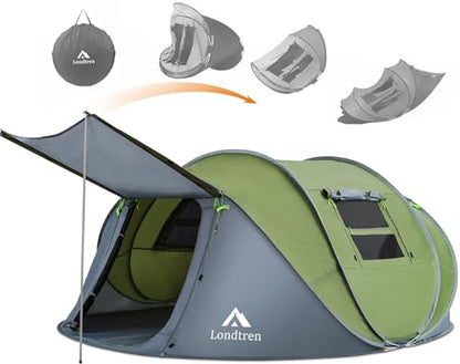 Londtren Pop-up Camping Telt 4 Personer GETIEN-Y-0307-41