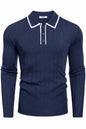 COOFANDY Herre Poloshirt Strik Langærmet Ztj009471