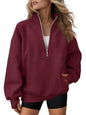 AUTOMET Quarter Zip Fleece Sweatshirt til Kvinder