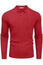 COOFANDY Herre Poloshirt Strik Langærmet Ztj009471