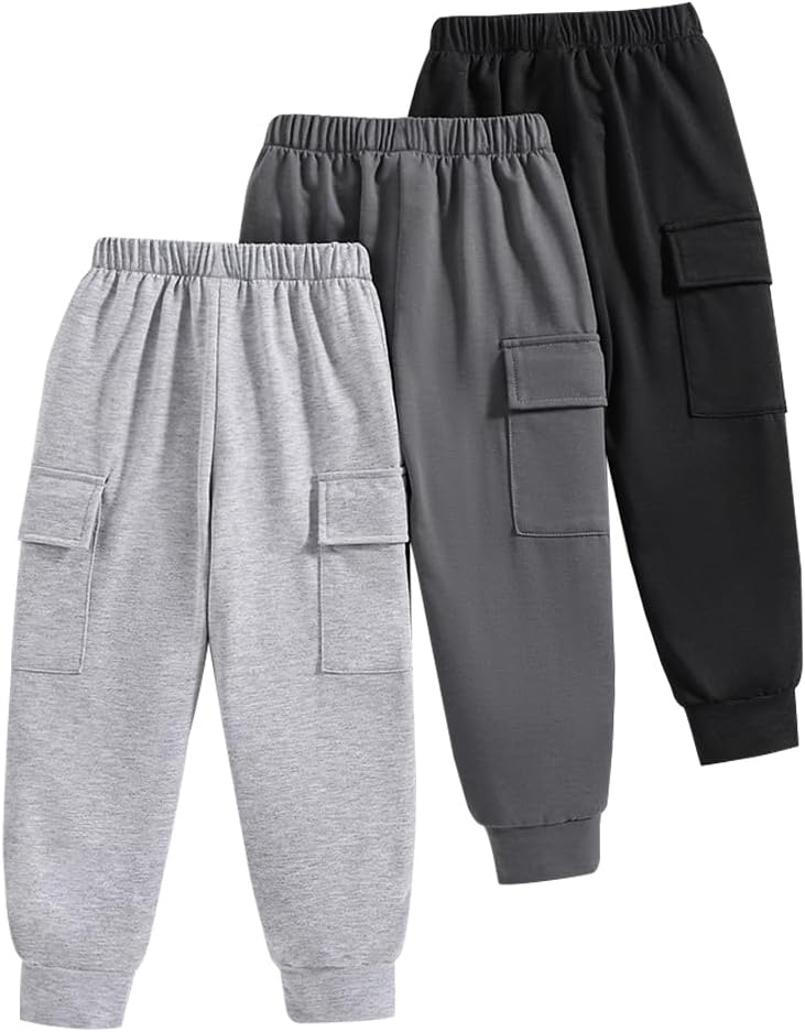 Nivne Tco Drenge Sweatpants Fritidsbukser Sæt 3-pak