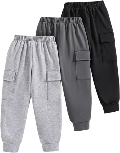 Nivne Tco Drenge Sweatpants Fritidsbukser Sæt 3-pak