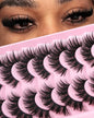 Kiromiro Wispy Faux Mink Kunstige Øjenvipper til Kvinder 20mm
