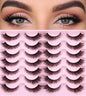 Kiromiro Wispy Faux Mink Kunstige Øjenvipper til Kvinder 14mm 14 Par