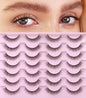 Kiromiro Wispy Faux Mink Kunstige Øjenvipper til Kvinder 14mm 14 Par