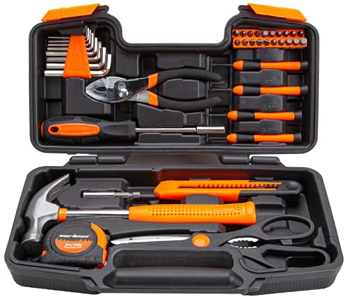 CARTMAN Værktøjssæt 39 Dele Værktøjskasse MX-TK39PC-ORANGE