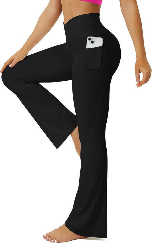 FOHOFO Flare Yogaleggings til Kvinder Xyyfo240122