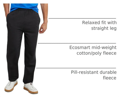 Hanes Herre Sweatpants EcoSmart Fleece Lounge A650
