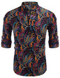 COOFANDY Herre Henley T-Shirt Langærmet Bomuld Hør ZSJ007181