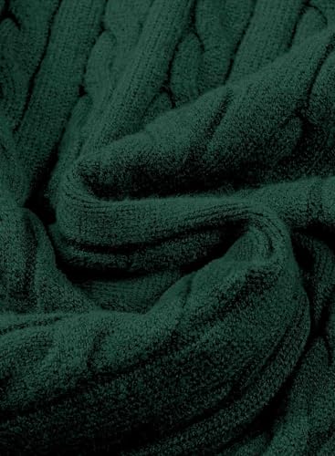 JMIERR Herre Striktrøje Kabelstrik Langærmet Pullover