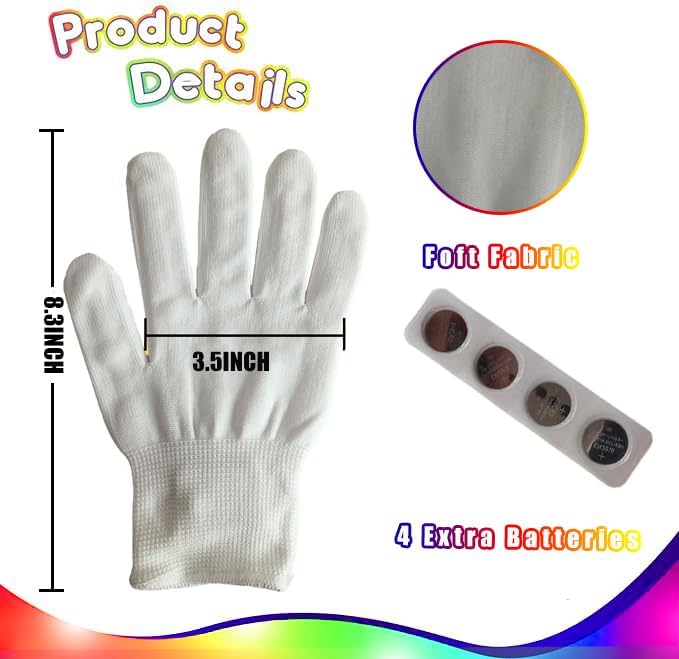 COLEDRE LED Handsker til Børn XS-LED Gloves