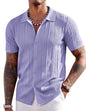 COOFANDY Herre Poloshirt Strikket Kortærmet Ztj009254