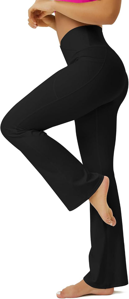 FOHOFO Flare Yogaleggings til Kvinder Xyyfo240122
