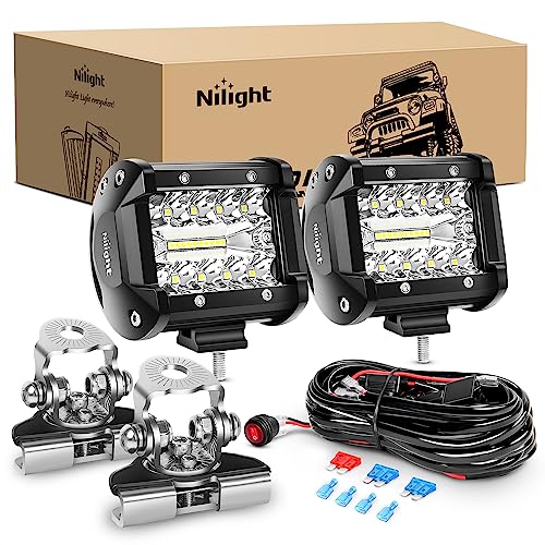 Nilight Marine LED Light Pods 10 cm 2 Stk. 18060CW