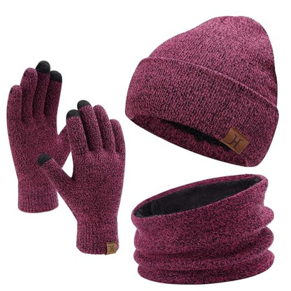 FZ FANTASTIC ZONE Unisex Vinterhue Tørklæde Handsker