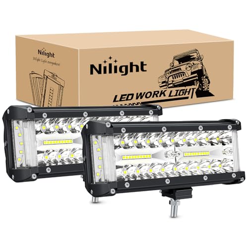 Nilight LED Arbejdslygter 16.5 cm 2 Stk. 120W ZH303