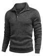 COOFANDY Herre Striktrøje Fleece Pullover Langærmet