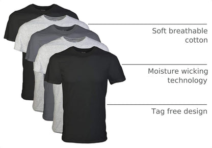 Gildan Herre T-Shirt Crew Neck Multipack G1100