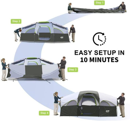 CAMPROS CP Camping Telt 8 Personer CP-140972