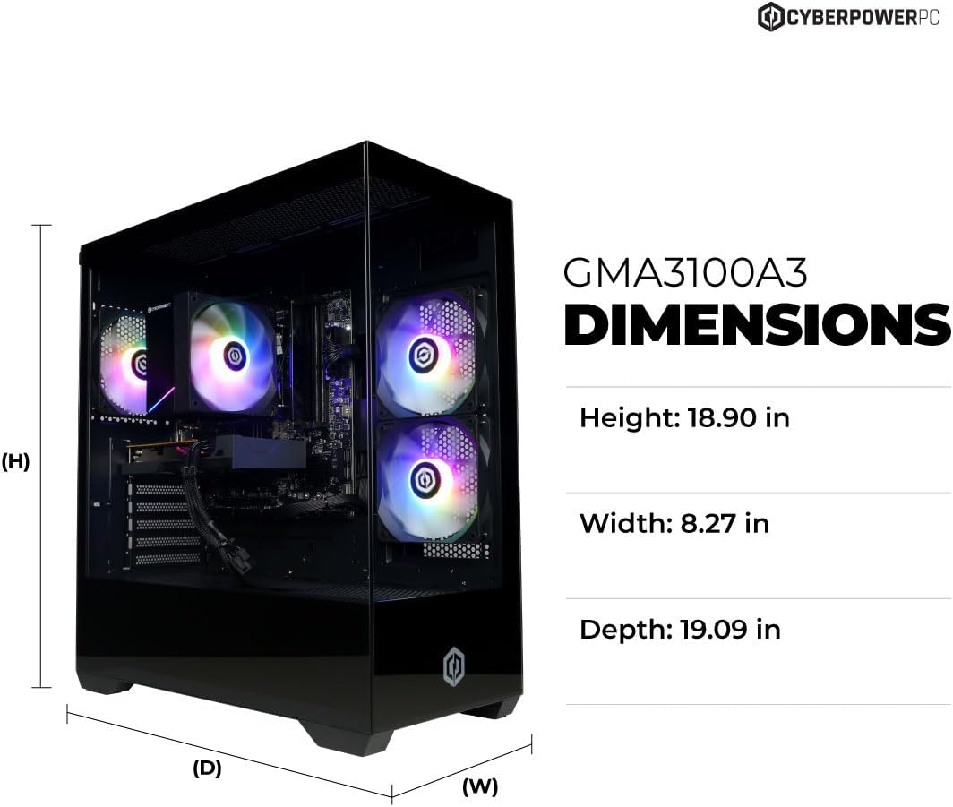 CyberpowerPC Gamer Master Gaming PC Ryzen 5 5500 RX 6500 XT