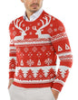 COOFANDY Herre Striktrøje Crew Neck Langærmet Slim Fit