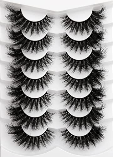 Kiromiro Wispy Faux Mink Kunstige Øjenvipper til Kvinder 20mm