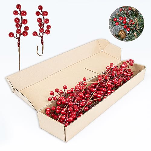 Kunstige Bærgrene Juledekoration 16.5 cm 32 Stk. JX-2343