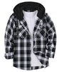 ZITY Herre Skjorte Flannel Hoodie Casual Langærmet
