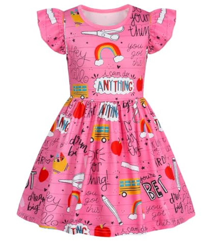 WonderBabe Piger Kjole A-Line Midi Casual