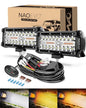 NAOEVO LED Light Bar 17.8 cm 2 Stk. 240W