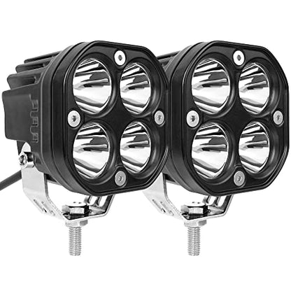 SUFEMOTEC LED Pods Arbejdslygter 7.6 cm 2 Stk. 40W
