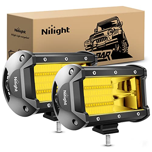 Nilight LED Arbejdslygter 12.7 cm 2 Stk. 72W 18030C-A